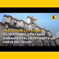 Panteón de la Patria filtraciones ventanas dañadas y falta de pañete en parte del techo