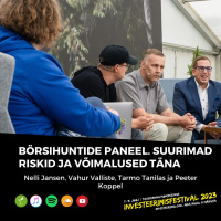 BÖRSIHUNTIDE PANEEL. Suurimad riskid ja võimalused täna - Jansen, Tanilas, Vallistu, Koppel
