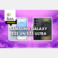 Samsung Galaxy S25 un Ultra viedtālruņu apskats