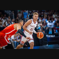 Latvijas basketbolisti Eiropas čempionātu Rīgā sāk ar sakāvi pret Turciju