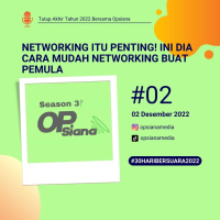 Tutup 2022 #2 - Networking Itu Penting! Ini Dia Cara Mudah Networking Buat Pemula #30HariBersuara2022