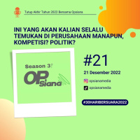 Tutup 2022 #21 - Ini Yang Akan Kalian Selalu Temukan Di Perusahaan Manapun, Kompetisi? Politik? #30HariBersuara2022
