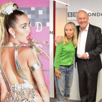 Joanne Good, Gyles Brandreth, Miley Cyrus and the BBC London 94.9 lift....