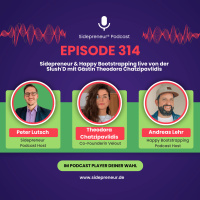 SP314 - Sidepreneur  Happy Bootstrapping live von der SlushD mit Gästin Theodora Chatzipavlidis