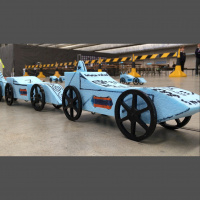 Students Race Rocket Cars At RAF Leeming