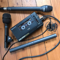 1979: Testing Microphones into the Sony Walkman WM-D6C Stereo Cassette-corder