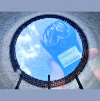 Inside the cooling tower for Reactor 4 in Chernobyl