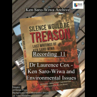 Podcast 11 Dr Lawrence Cox – Conflict over Natural Resources