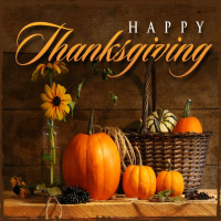 ANNOUNCEMENT: Happy Thanksgiving!