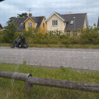 Bikers leaving town
