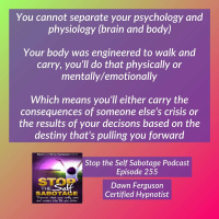 5 (min) to Thrive: Carry Consequences or Decision based on Destiny