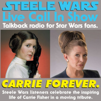 Live Call In Show – Ep 16 : Carrie Forever - Listeners celebrate the inspiring life of Carrie Fisher in a moving tribute