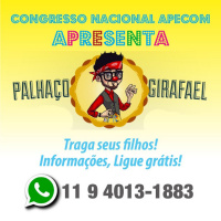 Palhaço Girafael no Congresso APECOM