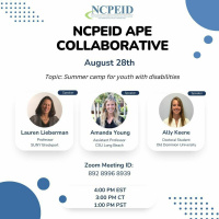 NCPEID APE August Collaborative: Summer Camps for Children with Disabilities