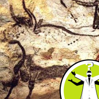 Was pre-historic cave art only done in caves?