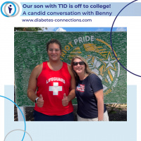 Our son with T1D is off to college! A candid conversation with Benny about managing diabetes during this new phase of life