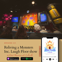 Reliving a Monsters Inc. Laugh Floor show, in Walt Disney Worlds: Magic Kingdom