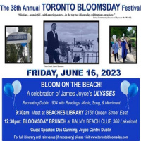 Bloomsday Toronto - BLOOM ON THE BEACH