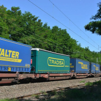 Train passing by in Florida