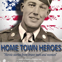 Working hard on my new book, “Hometown Heroes.”