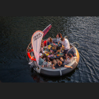 Floating Hot Tubs in Skuna Boats