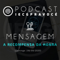 A RECOMPENSA DA HONRA | DOMINGO 06/09 | APÓSTOLO  EDMILSON