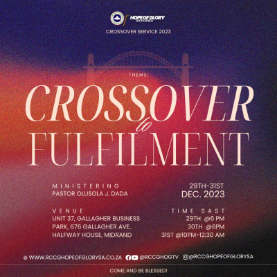 Rccg Hope Of Glory Parish Sa