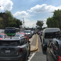 Transportistas muestran su fuerza