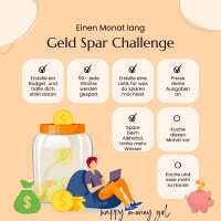 266 Mini Geld Spar Challenge für einen Monat