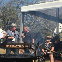 Joe Cunningham Cooks Coq au vin Inspired Drumsticks at Charleston Wine + Food