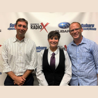 Eric Schurke and Bobbi Jo Gonnello with Moneypenny and Tyler Henry with Movement Mortgage