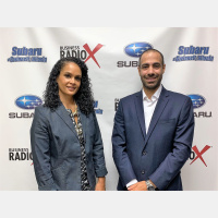 Tiffany Kirk with Regions Bank and Nizar Monzer with AquaGreen Wash