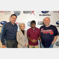 Percy Walker with Five and Two Community Outreach Corp and Marina Reynolds with Aloft Hotels