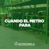 Cuando el metro para