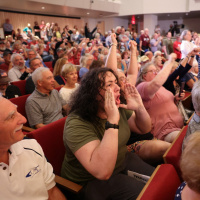 Republican Town Halls Turned Ugly. One Congressman Kept Doing Them Anyway.