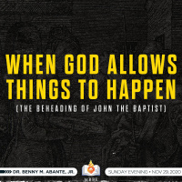 When God Allows Things To Happen (The Beheading of John the Baptist)