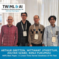 A Linear-Time Kernel Goodness-of-Fit Test - NIPS Best Paper 17 - TWiML Talk #100