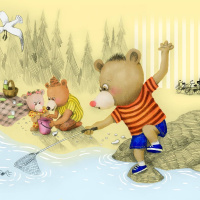 Randiga sagor romani, del 19: Nalle på utflykt / Nalle djal ando utflykt