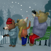 Randiga sagor romani, del 24: Nalle tittar på stjärnor / Nalle dikhel pe cherhaja