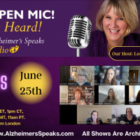 June OPEN MIC on Alzheimers Speaks