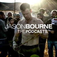 JASON BOURNE: Dara O’Briain with Matt Damon, Paul Greengrass and Frank Marshall