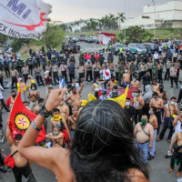 Agung Wardana: protests against the omnbus bill in Indonesia