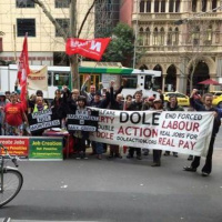 Valerie Farfalla from the Australian Unemployed Workers Union
