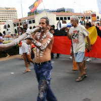 Brisbane tent embassys Bogaine Spearim on Invasion Day