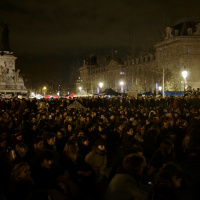 Juan Diosdado participant in the #NuitDebout (Rise up at night!) movement in France