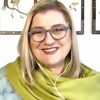 KAren talk after show with Nicolas We are the holders of sacred knowledge