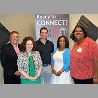 Seth Pennington with Insidesign, Connie Rose with Empire Insurance Recruiters and Natalie McDonald with Easy Living Services