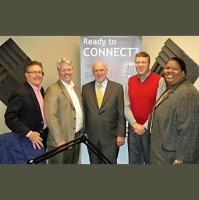 Jackson Houk with three, Dr. Ralph Gaskins with SPECTROPATH and Peter DelBove with Team Trivia