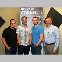 Dr. Lee Pope with Lawrenceville-Suwanee Animal Hospital, Justin Woelk  Aaron Foster with Leadercast