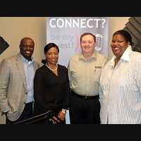 Kimberly Jones and Gregory Bradley with QA Consulting and Don Walters with The Ephraim Group